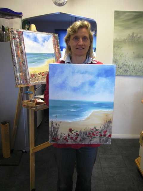 art class in shropshire with artist diane jennings